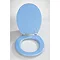 Wenko Topic Hand-made Polyresin Toilet Seat - Blue - 18927100 Profile Large Image