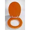 Wenko Topic Hand-made Polyresin Toilet Seat - Orange - 18926100 Profile Large Image