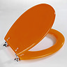 Wenko Topic Hand-made Polyresin Toilet Seat - Orange - 18926100 Feature Large Image