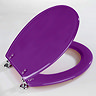 Wenko Topic Hand-made Polyresin Toilet Seat - Purple - 18930100 Feature Large Image