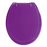 Wenko Topic Hand-made Polyresin Toilet Seat - Purple - 18930100 Large Image