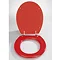 Wenko Topic Hand-made Polyresin Toilet Seat - Red - 18929100 Profile Large Image
