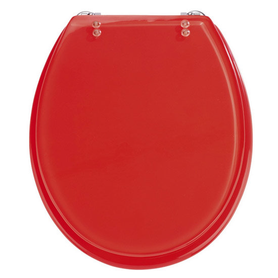 Wenko Topic Hand-made Polyresin Toilet Seat - Red - 18929100 Large Image