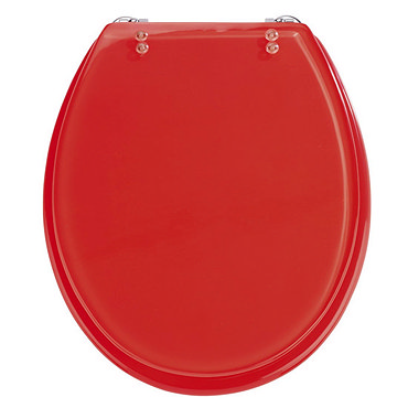 Wenko Topic Hand-made Polyresin Toilet Seat - Red - 18929100 Profile Large Image
