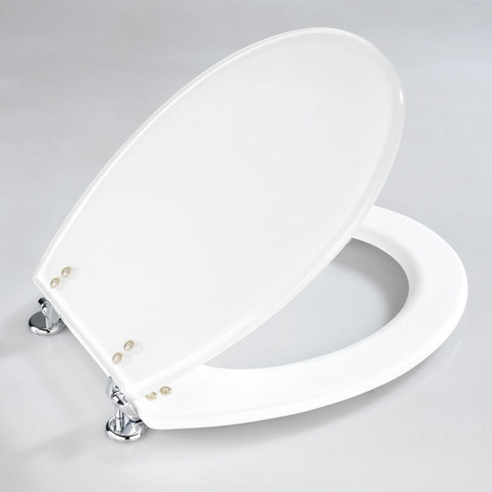 Wenko Topic Handmade Polyresin Toilet Seat Cream 18925100 at