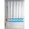 Wenko Tropic Polyester Shower Curtain - W1800 x H2000mm - Blue - 19244100 Large Image