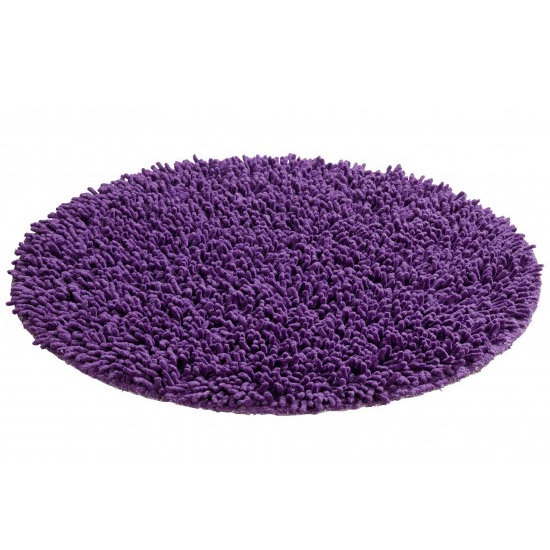 Wenko Tropic Shaggy Bath Mat - Purple - 19266100 Large Image