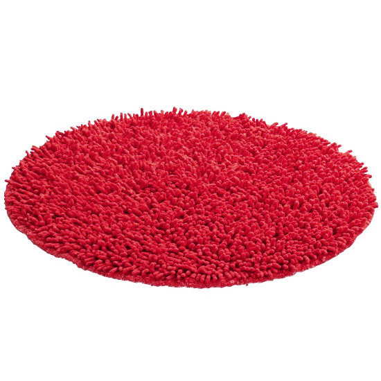 Wenko Tropic Shaggy Bath Mat - Red - 19262100 Large Image