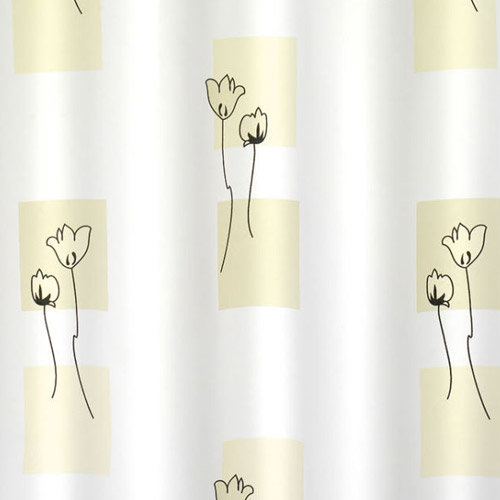 Wenko Tulip Polyester Shower Curtain - W1800 x H2000mm - 19167100 Profile Large Image