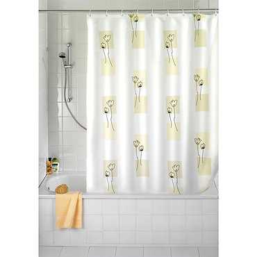 Wenko Tulip Polyester Shower Curtain - W1800 x H2000mm - 19167100 Profile Large Image