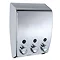 Wenko Varese 3-Chamber Soap Dispenser - Chrome - 18403100 Large Image
