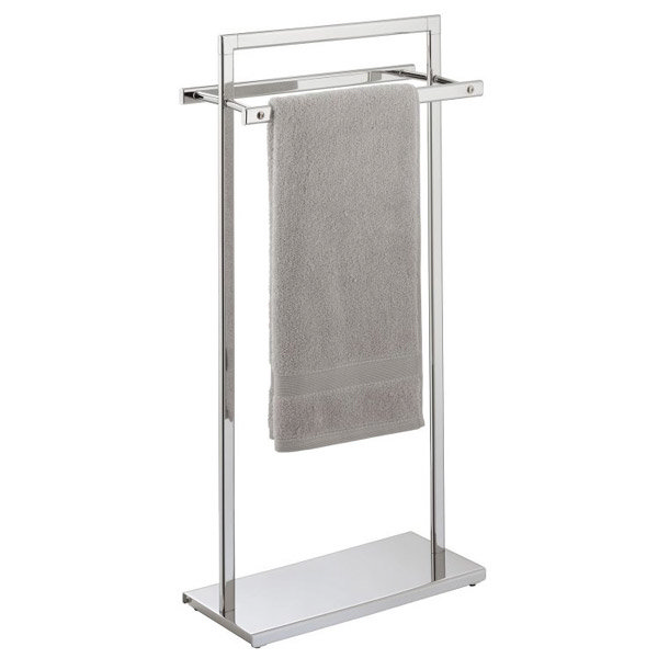 Wenko Venice Towel and Clothes Stand - Chrome - 16929100 Large Image