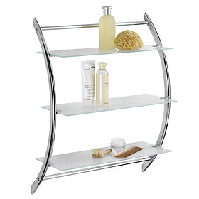 Wenko Vermont Exclusive Wall Rack - Chrome - 15895100 Large Image