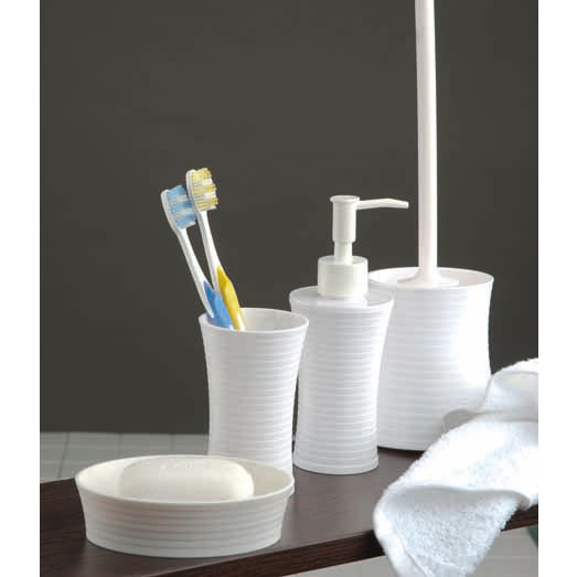 Wenko Vetto Bathroom Accessories Set - White at Victorian Plumbing UK