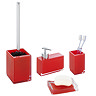 Wenko Visone Bathroom Accessories Set - Red Large Image