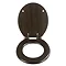 Wenko Wenge MDF Soft Close Toilet Seat Profile Large Image