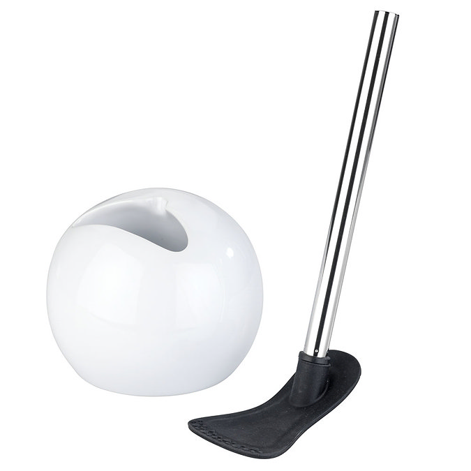 Wenko White Rimless Toilet Brush - 23344100 Large Image
