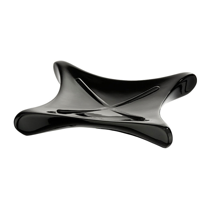 Wenko X-Form Soap Dish - Black - 21316100 Large Image