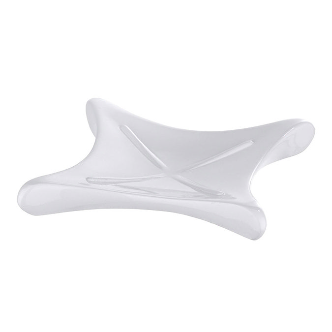 Wenko X-Form Soap Dish - White - 21312100 Large Image