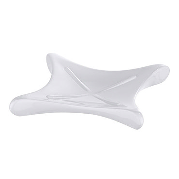 Wenko X-Form Soap Dish - White - 21312100 Profile Large Image