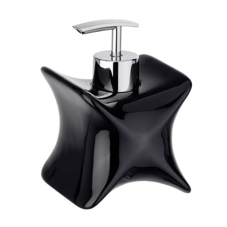 Wenko X-Form Soap Dispenser - Black - 21315100 Large Image