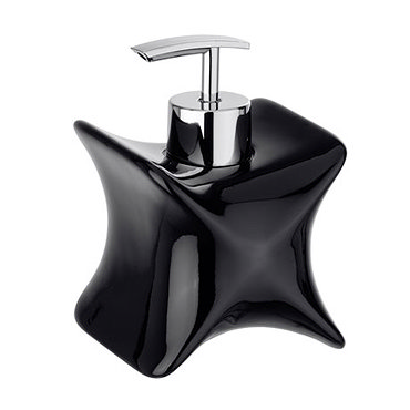 Wenko X-Form Soap Dispenser - Black - 21315100 Profile Large Image