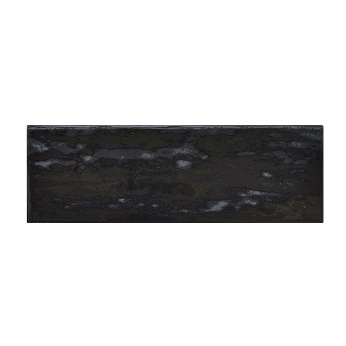 Westbury Rustic Metro Wall Tiles - Black - 30 x 10cm Feature Large Image