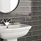 Westbury Rustic Metro Wall Tiles - Graphite - 30 x 10cm Feature Large Image