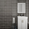 Westbury Rustic Metro Wall Tiles - Graphite - 30 x 10cm Large Image