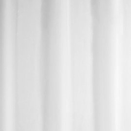 Extra Wide White Anti-Bacterial Polyester Shower Curtain W2400 x H1800mm Large Image