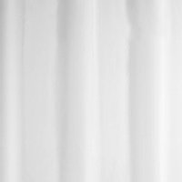 White Anti-Bacterial Polyester Shower Curtain W1800 x H1800mm - 67310 Large Image