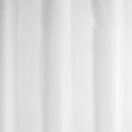 White Anti-Bacterial Polyester Shower Curtain W1800 x H1800mm - 67310 Large Image
