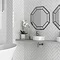 White Chevron Effect Wall Tiles - Julien Macdonald - 300 x 75mm  Profile Large Image