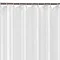 White H1800 x W1800mm Polyester Shower Curtain  Feature Large Image