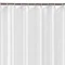 White H2000 x W1800mm Polyester Shower Curtain  Profile Large Image