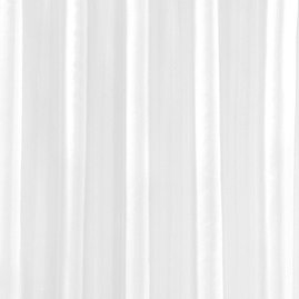 White H2000 x W1800mm Polyester Shower Curtain Large Image