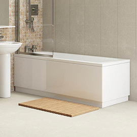 White MDF Bath Panel Pack - Various Sizes Large Image