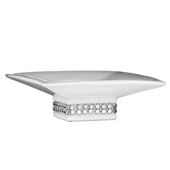 White Radiance Ceramic Soap Dish - 1601341 Large Image
