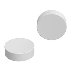 White Radiator Cover Caps
