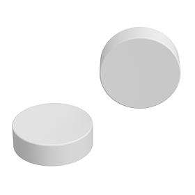 White Radiator Cover Caps