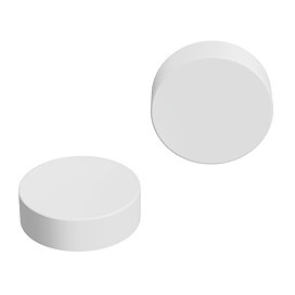 White Radiator Cover Caps