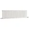 Hudson Reed Refresh Double Panel Horizontal Designer Radiator - White - HLW22 Large Image