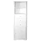 White Shelf Cupboard and Drawer Corner Unit - 241563L Large Image