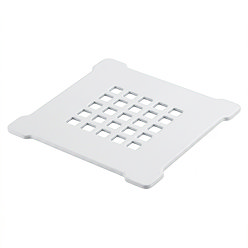 White Shower Grate Cover for Imperia Shower Trays