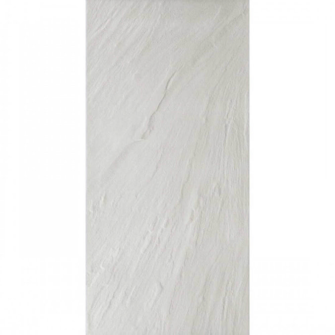 White Slate Effect Wall & Floor Tiles - Julien Macdonald - 600 x 300mm Large Image