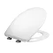White Thermoset Soft Close Toilet Seat with Quick Release  Profile Large Image