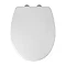 White Thermoset Soft Close Toilet Seat with Quick Release Large Image