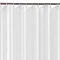 White H2000 x W2400mm Polyester Shower Curtain  Profile Large Image