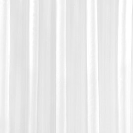 White H2000 x W2400mm Polyester Shower Curtain Large Image