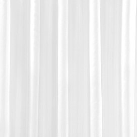 White H2000 x W2400mm Polyester Shower Curtain Large Image